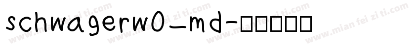 schwagerw0 md字体转换